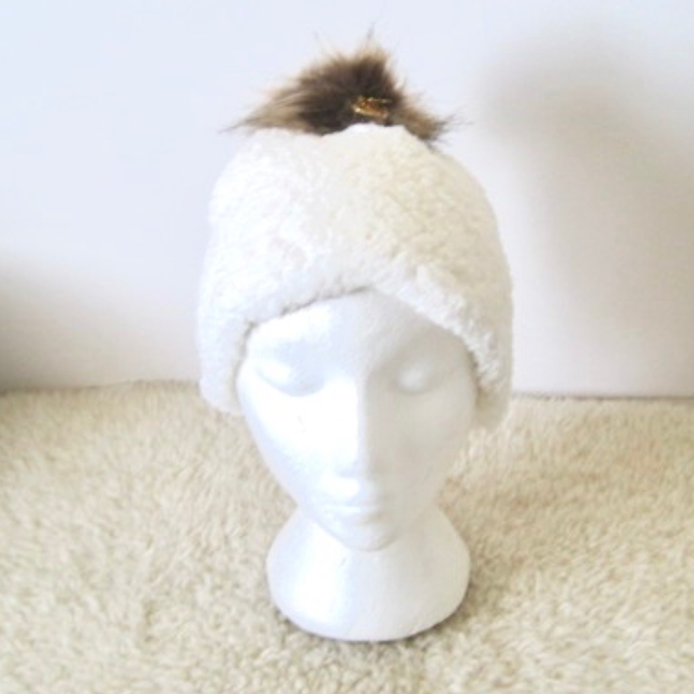 Juicy Couture Kids Sherpa Fleece Beanie Hat
